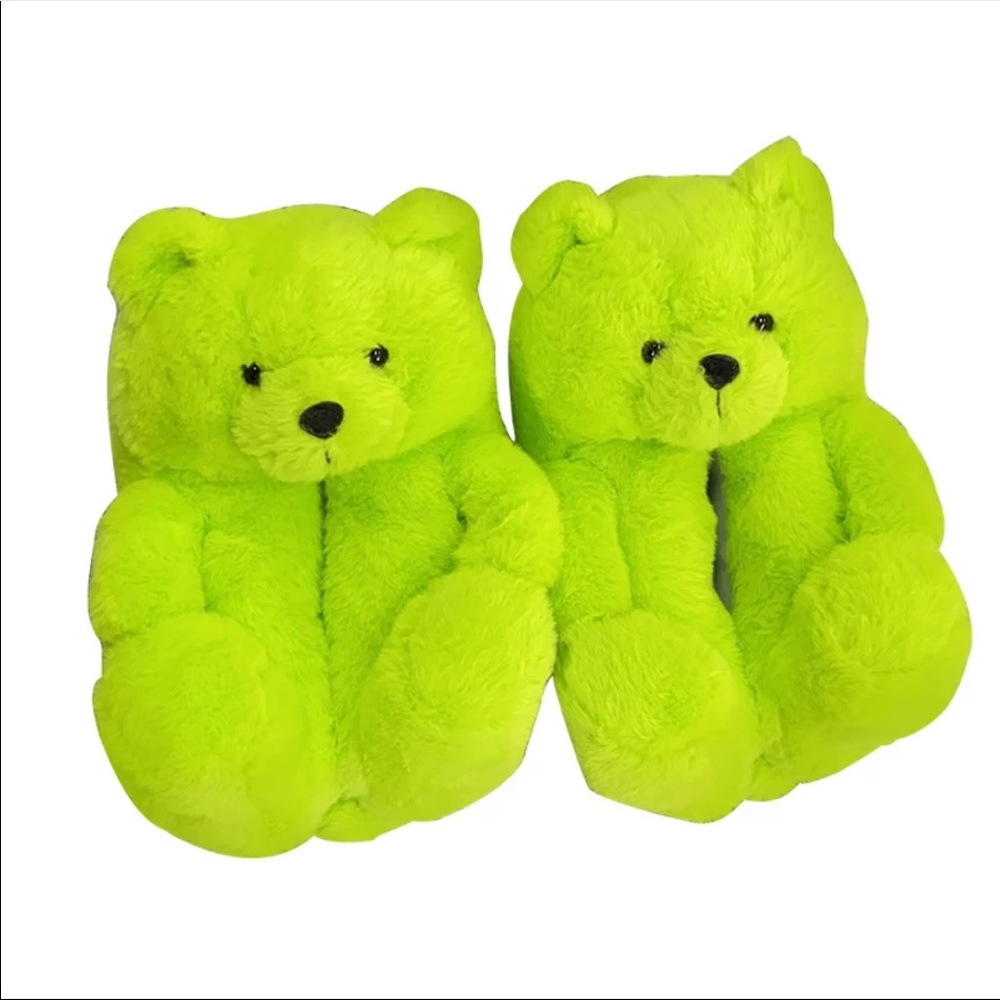 FUZZY TEDDY SLIPPERS!